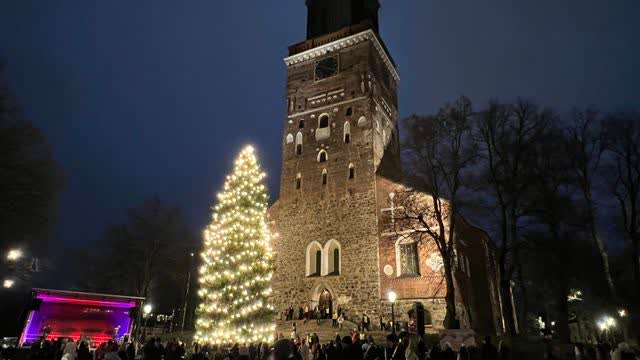 Turun tuomiokirkon kuusi on löytynyt Aurasta