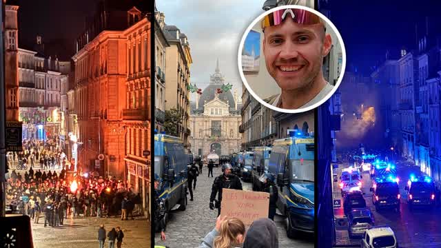 Tuomas, 28, todisti väkivaltaisia mellakoita Ranskassa – merkkikauppa tuhottiin ikkunan alla