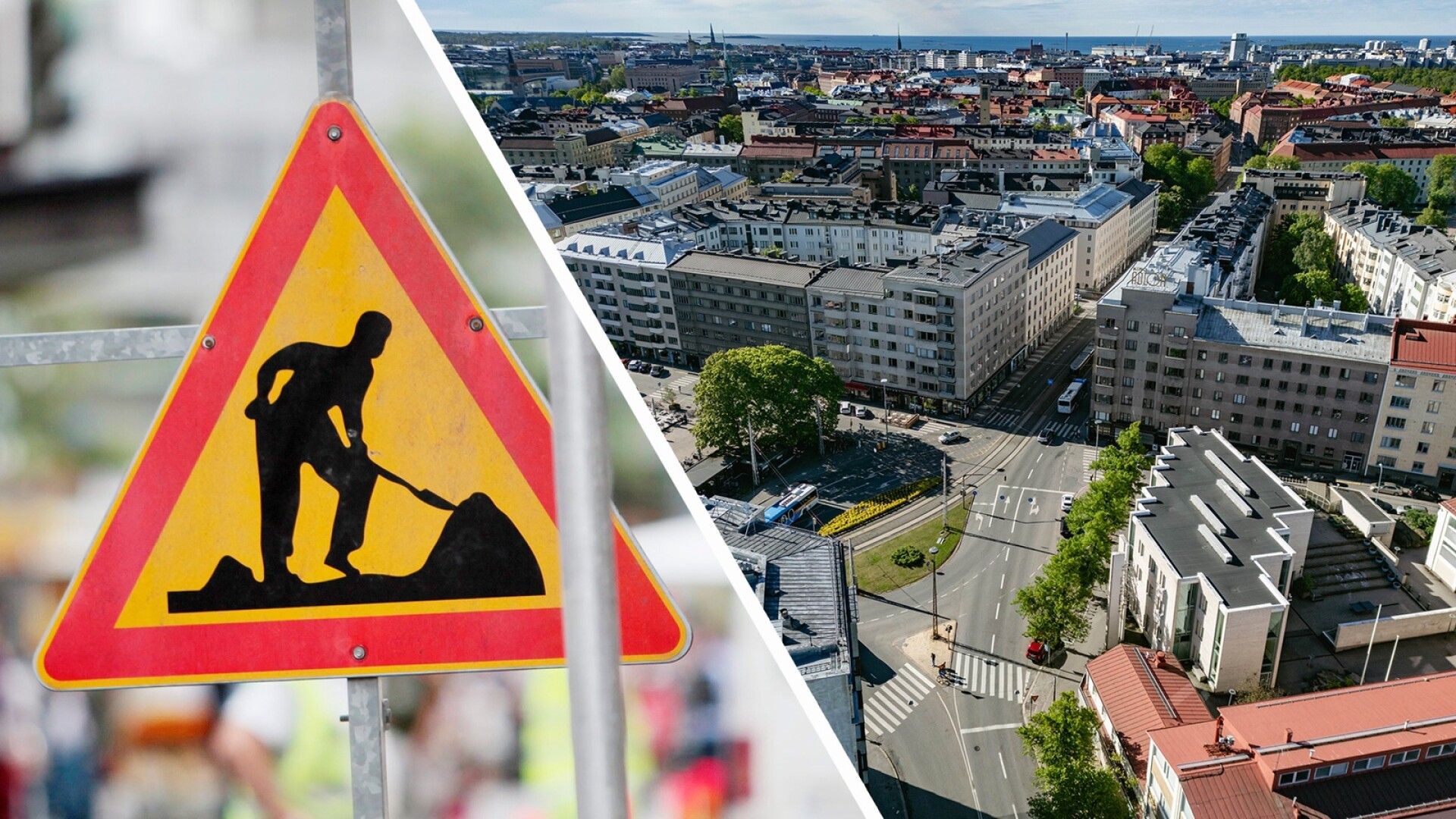 Töölössä syljetään työmaan työntekijöiden päälle