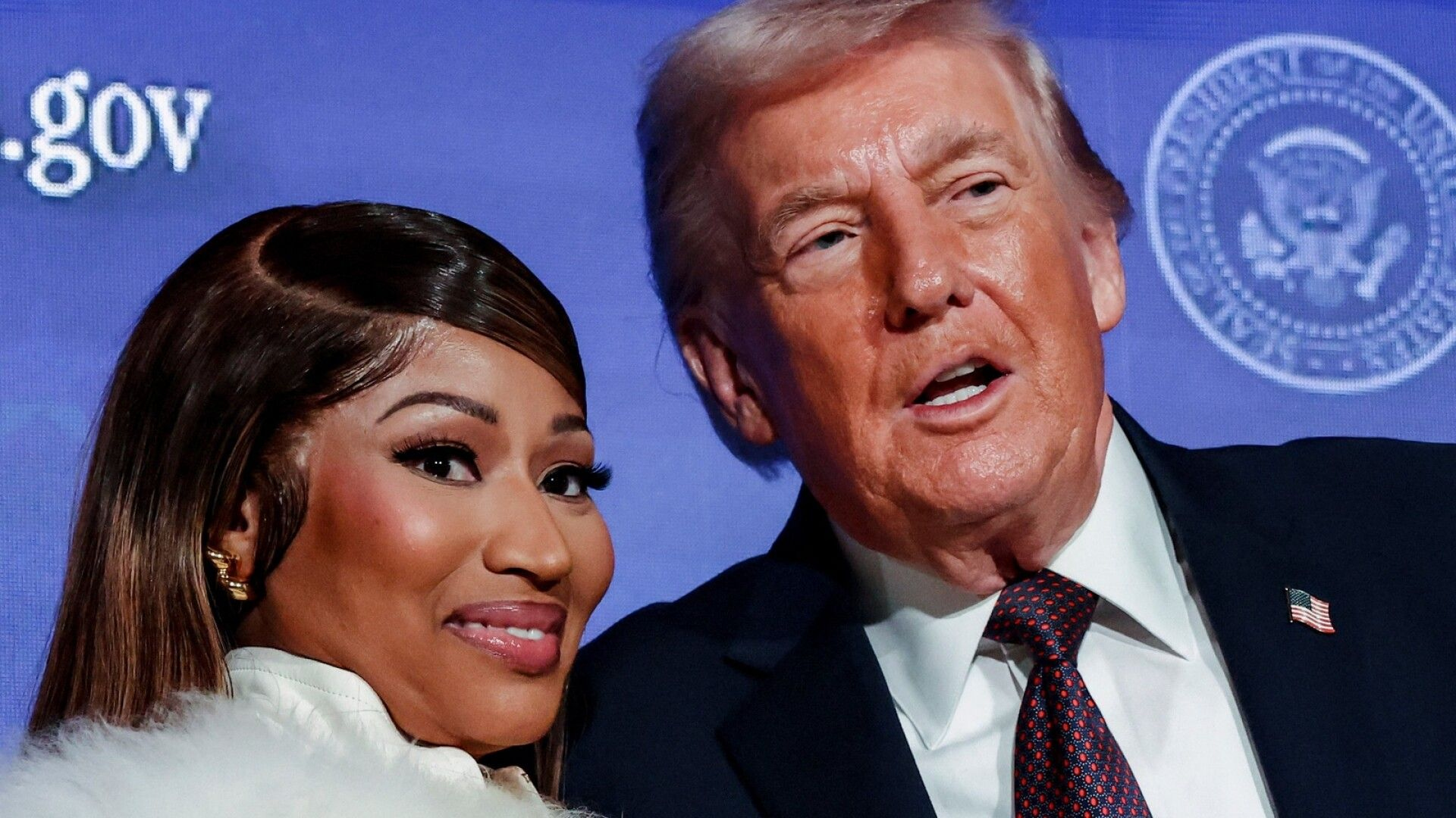 Donald Trump ja Nicki Minaj kohtasivat jälleen Valkoisessa talossa – heti tuli paljonpuhuva kommentti