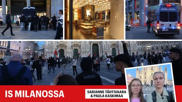 Mielenosoitukset levisivät Italiaan – nyt luksusliikkeiden kadulla on outo tilanne