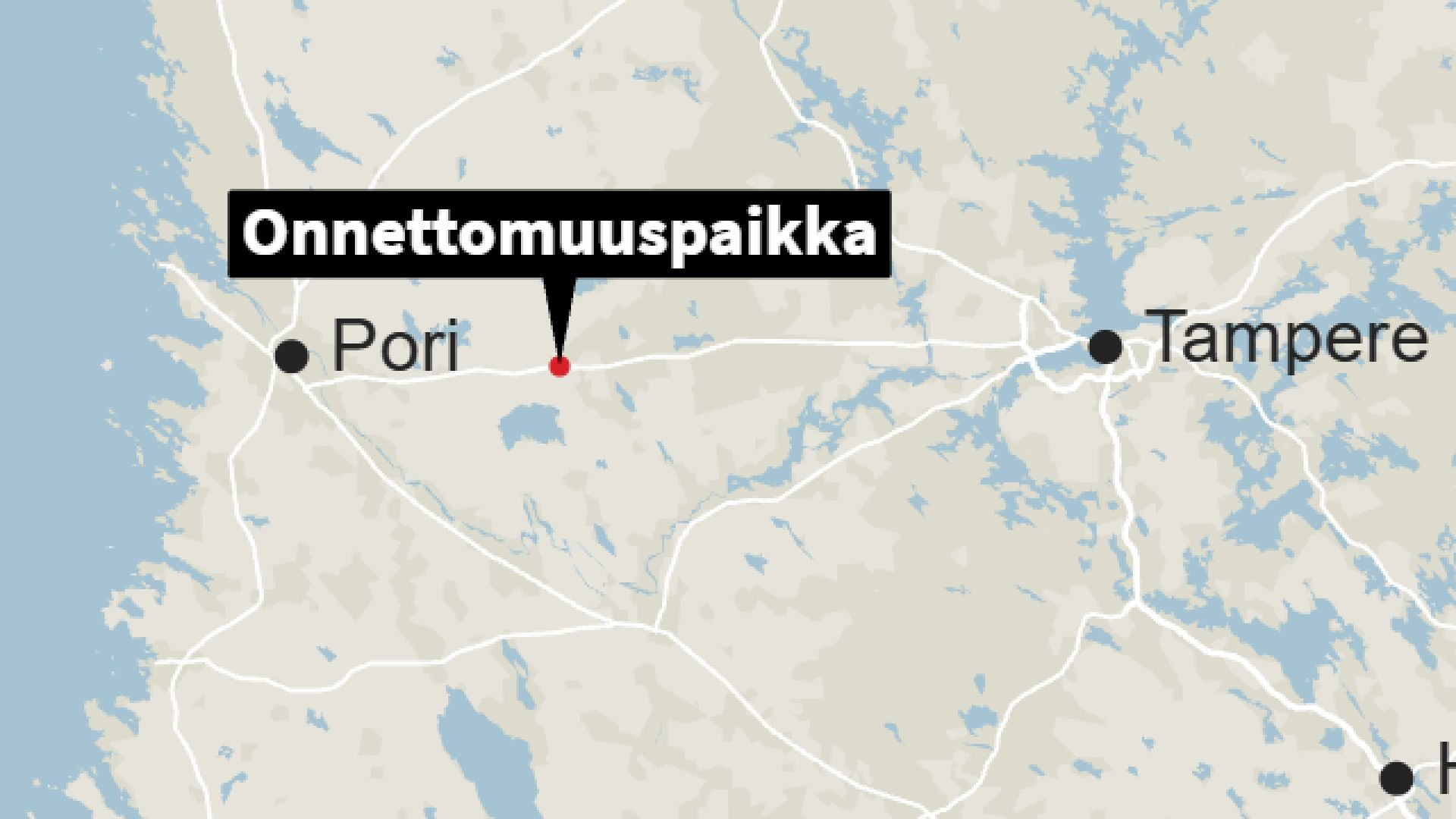 Paha kolari: Tampere–Pori-tie kokonaan poikki