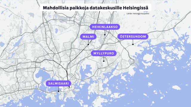 Helsinkiin havitellaan datakeskuksia – asukkaat vastustavat Heikinlaakson metsään suunniteltua konesalia