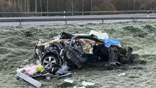 Henkilöauto ajautui rajusti ulos tieltä Orimattilassa – yksi kuollut ja kolme loukkaantunut vakavasti